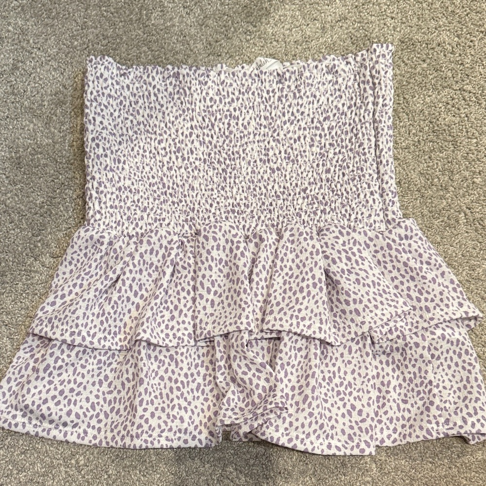 Purple Ruffled skirt